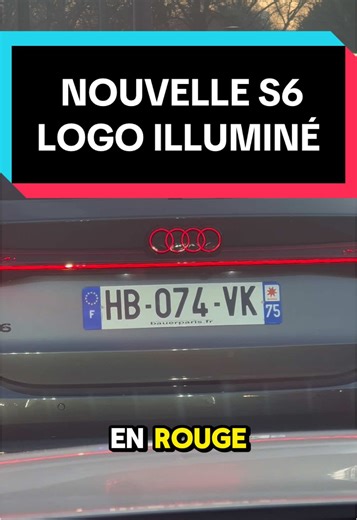Découverte du logo illuminé de la nouvelle Audi S6