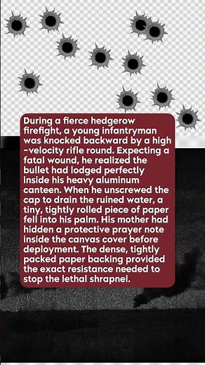A Bullet Hit His Canteen — The Secret Note That Sa