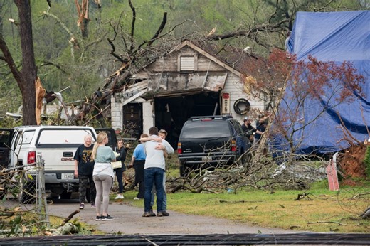 Georgia tornado leaves several injured as Southern storms continue