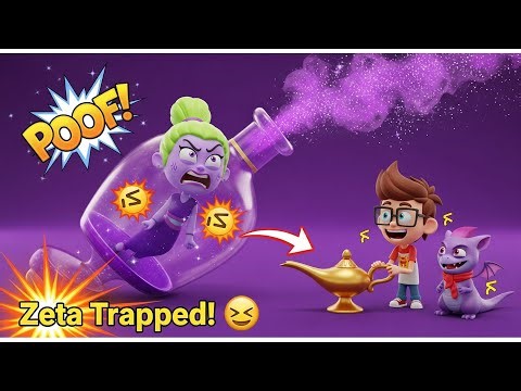 RAINBOW VALLEY | Zeta's EPIC Fail! 🤣 The Sorceress Gets Stuck With Zac & Nazboo in a Genie Bottle!