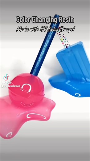 Changes color in sunlight! Made with Solar Drops ✨ from SolarColorDust | SolarColorDust.com