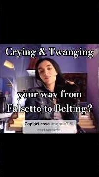 Should you Cry & Twang your way to Belting? 🎤