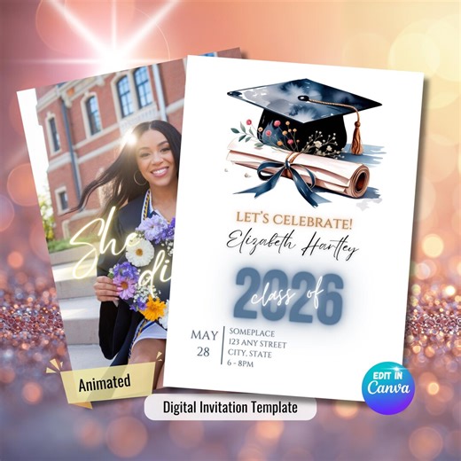 2026 Graduation Party Invitation Template, College, Nursing, Law (digital Download) - Etsy UK