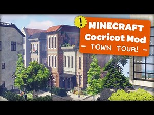Minecraft Cocricot Mod - Seaside Town Tour!