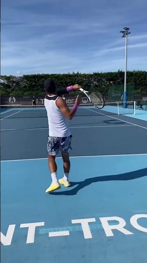 Fernando Verdasco practice session in St-Tropez #tennis #tenis #fernandoverdasco #practice #training