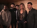 Kanye, Kris, Ciara, Russell and Riccardo Tisci at Givenchy