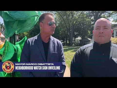 Pennsauken Neighborhood (Town) Watch Sign Unveiling