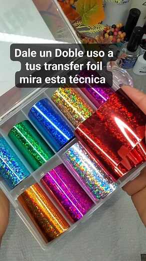 245K views · 2.2K reactions | Forma diferente de usar tus foils en uñas #viralreels #trendingreels #polygelnails #nail #hairstyling #makeupartist #reels #trend #hairstylists #nailartist #makeup #nailsart #hair #hairstyles | Marisol Beauty Tutorials | Facebook