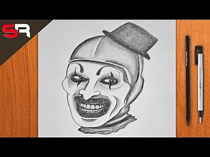 How to draw an Art The Clown step by step