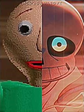 Baldi and Sans Edit ✌🏻 #baldi #undertale #sans #baldibasics #shorts #guessinggame #sansedit