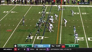 Garrett Wilson's personal trampoline works wonders on 6-yard catch