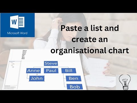 Create an organisation chart by just pasting a list. Magic trick!!