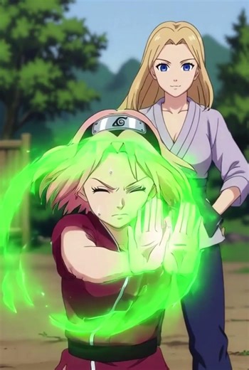 Sakura in Konoha — a childhood animation brought to life 🌸🌀 #naruto