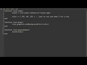 Play Sound in LOVE2D