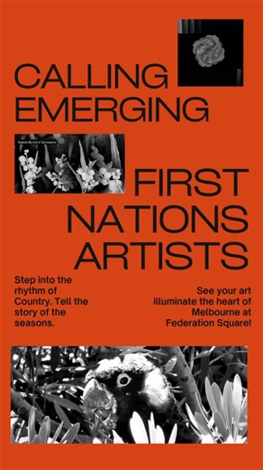 Wandoon Estate Aboriginal Corporation, WEAC on Instagram: "Calling All Emerging First Nations Artists For The Wurundjeri Seasons Video Art Program 🌿 This is a rare chance to be part of a landmark cultural project — to create new work inspired by Wurundjeri seasonal knowledge, and to see your vision projected on the big screen at Fed Square throughout 2026! For more information contact lee@littleprojectorcompany.com This project is in partnership with: Co-commissioned by MAP Co and Little Projec