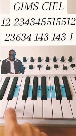 Gims - Ciel - Piano Tutorial #piano #shorts #gims #tutorial