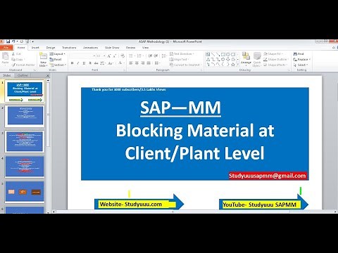 Blocking material for Inventory/Purchasing | Client Level | Plant level in SAP MM