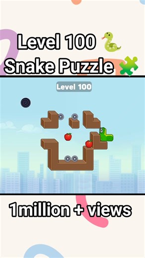 Snake Puzzle series part 100 // Snake Puzzle level 100 hardest level #short#shorts #viral #snake