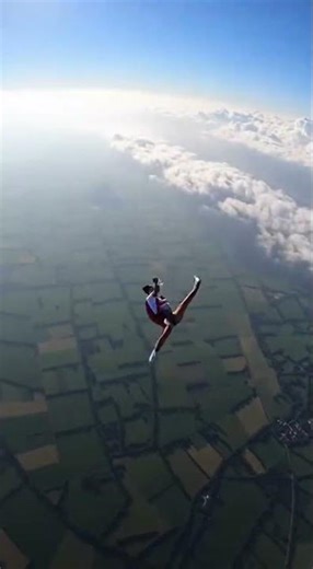 Jumping From 900m Above the Mountains — Pure Freedom #travel #dama900m #ytshorts #skydiving #love