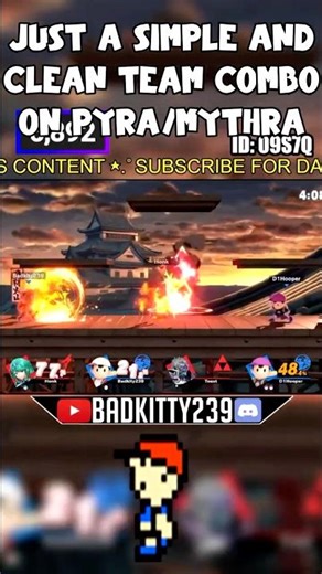Just a simple and clean team combo on pyra mythra #ssbu #shorts #fyp #viral #smashbros