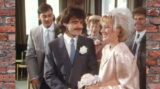 We've been celebrating classic Corrie weddings this week, so here's Kevin and Sally's big day back in 1986! Aw, bless em! 💞 Watch more brilliant scenes on Coronation Street: Weddings - available now 👉 https://bit.ly/3j78mnl #ClassicCorrie #CorrieWeddings #ThrowbackThursday #Corrie | Coronation Street