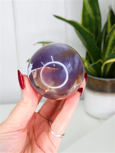 Purple Chalcedony Sphere From Indonesia, Soft Violet Tones - Etsy UK