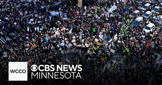 Protesters gather for rally against ICE at Minneapolis’ Target Center