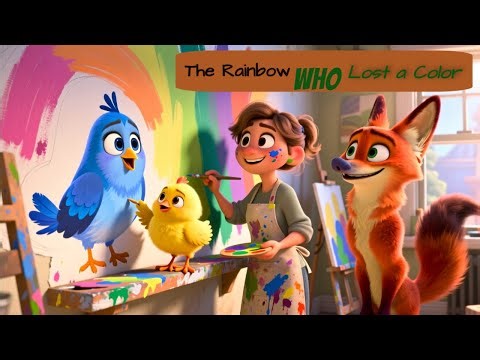 The Rainbow Who Lost a Color 🌦️ | Heartwarming Animated Story for Kids | Friendship & Creativity