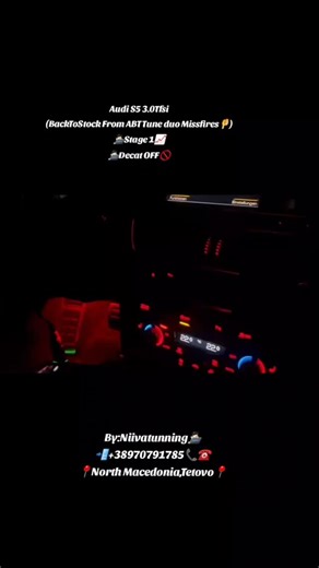 MagicManOfCars🪄 on Instagram: "Audi S5 3.0 TFSI 🔥 Back to STOCK software after ABT tune caused dual misfires ❌ Now rebuilt properly with a custom Stage 1 calibration ✅ ✔ Smooth power delivery ✔ No misfires ✔ Engine safety first ✔ Stock hardware friendly ------Real tuning, not marketing------- This is how tuning should be done — not just more power, but correct power 💪 Every file checked, tested, and optimized for real-world driving. 📍 Tetovo, North Macedonia 👨‍💻 By NiivaTuning 📞 +389 70 7