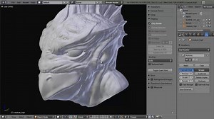 Creature Head Retopology and Normal Mapping