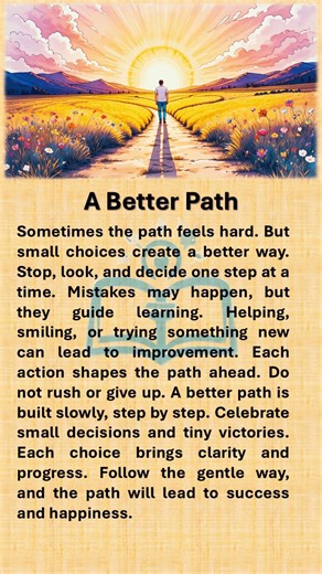 A Better Path #story #affirmations #boostyourconfidence #easyenglish #basicenglish #englishlanguage