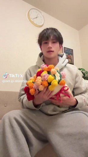 花束ブランケット編み物の魅力を体験