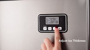 Commercial Ice Maker Machine - 350 LBS/24H, 220 LBS Capacity, Stainless Steel, Self-Cleaning, Efficient & Energy-Saving, Powerful Ice Making