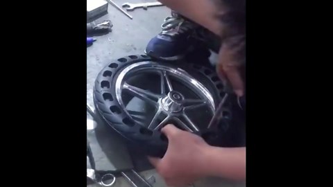 18 Inch Bicycle Solid Tire Anti Stab Tubeless Tyre Free of Inflation Bike Tire Kids' Bike Tire 18 X 1.75