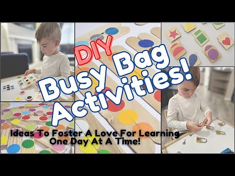PRESCHOOL LEARNING ACTIVITIES: 10 Montessori Inspired Activity Bags! | Ages 3-4 |