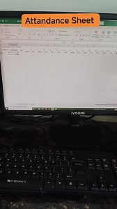 Attandance Sheet in Ms Excel #exceltips #exceltricks #ExcellenceInEducation | Progress Computeredu