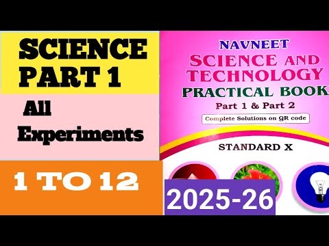Class 10 Science & Technology Practical book Answers Part 1/All Experiments/Science Practical Book