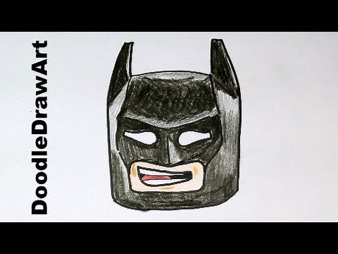 Drawing: How To Draw Lego Batman Step by Step - for beginners The Lego Movie