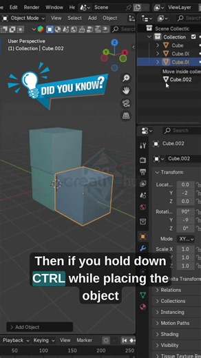 Blender Tip You Should Know | View Layer Snapping Trick 🤯 #blender #viral #trending #shorts
