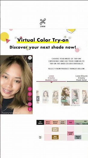 Thinking of Coloring Your Hair? Try Liese's Virtual Color Try-On! ✨💖