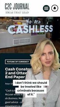 Bill C-2 might be the end of cash and the beginning of government-tracked spending.