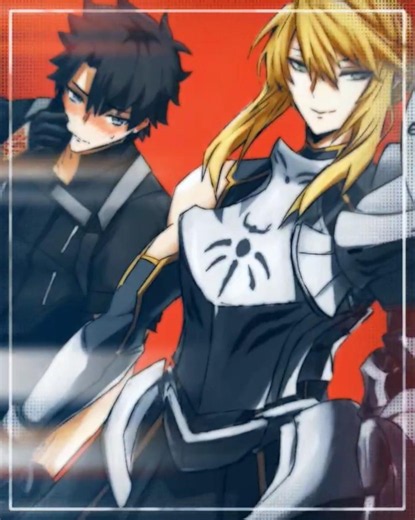Artoria lancer x Ritsuka #fatego #fategrandorder #fate #artoriapendragon #artoria #fujimaru