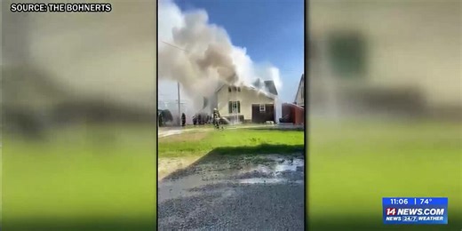 Crews respond to active house fire report Sunday