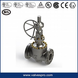 [Hot Item] ANSI B16.34 Carbon Steel Flanged Ends Gear Operated Top Entry Orbit Ball Valve