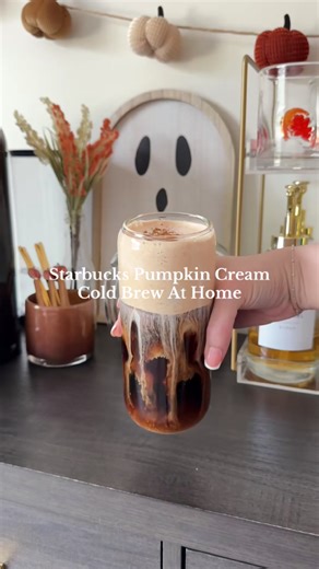 This homemade pumpkin cream cold brew tastes just like Starbucks