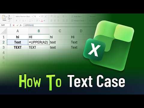 How to Change Text Case in Excel (UPPERCASE, lowercase & Proper Case)