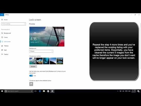 How to Fix a Delete Picture Appearing on Lock Screen