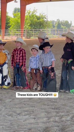 Riding sheep at 6 years old is wild 🤯 #muttonbusting #bullriding #sheep