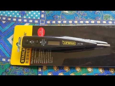 Stanley 66-137 Digital Voltage and Break-Point Tester, Yellow and Black (no battery required)