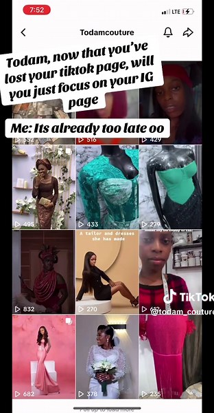 Its crazy having to start from the scratch😭😭😭 but it is what it is. Incase this post pops on your fyp, please hit the follow button🤲🏼🤲🏼, i promise to follow back… #fyp #fashiondesigner #todamcouture#fashionstudent #fashionescalateacademy #smallbusiness #newpage